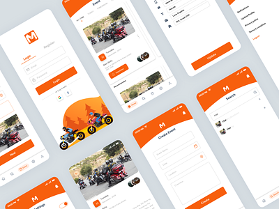 Rider | Biker's | Event landing App by Mitul Gajjar