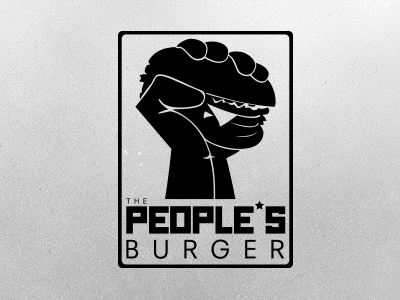 The People's Burger food truck identity logo seattle washington