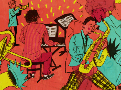 Jazz illustration jazz sketchbook