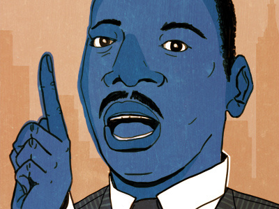 Martin Luther King Jr illustration mlk portrait