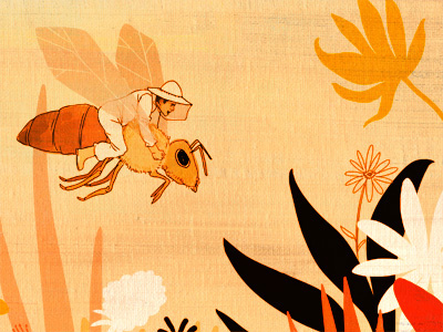 Beekeeping beekeeper bees bugs illustration sketchbook