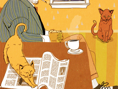 House cats cat illustration
