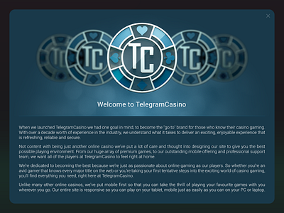 TelegramCasino casino design logo ui