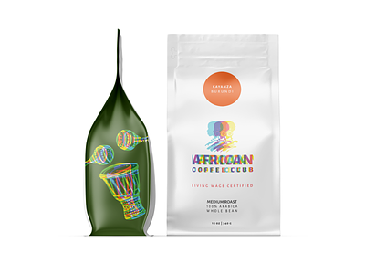 Glitch Coffee Bag Design beverage branding design product design