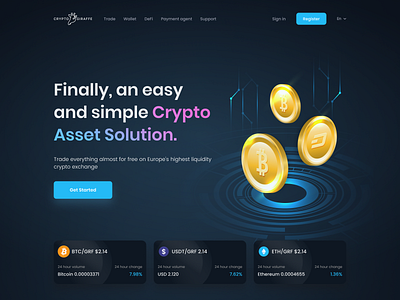 CryptoGiraffe is a cryptocurrency exchange platform adobe xd app cryptocurrency exchange design ui ux ux design web