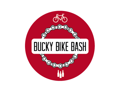 Bucky Bike Bash beer bike identity illustration logo typography wisconsin