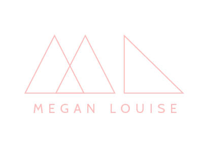 Megan Louise design feminine geometric identity pink