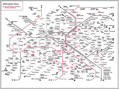 Paris Metroplan Old Style