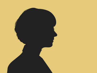 Portrait illustration simple portrait silhouette shadow