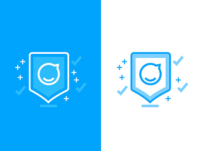 Security Icon for Staffbase blue icon illustration lines security simple staffbase