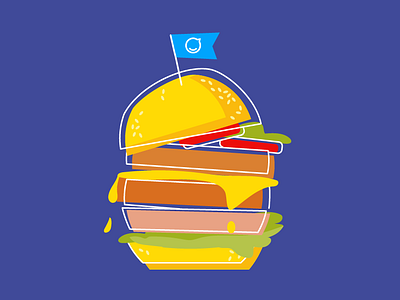 Hungry? burger editorial illustration staffbase