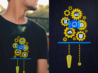 Operations Team – Running like a clock work clockwork icons illustration staffbase t shirt design