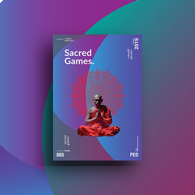 Sacred Games design designer poster poster a day poster art poster challenge typography vector
