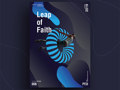 Leap of Faith design designer poster poster a day poster art poster challenge typography vector