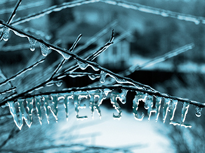 Sneaky Type cold ice layer styles photoshop winter