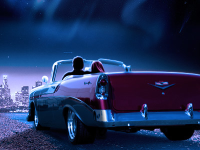 Couples 'n Cars muscle cars photo manipulation valentines day