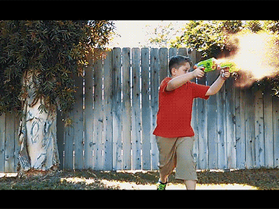 Backyard: Still not safe... ae after effects blood my son the action star shot in the arm