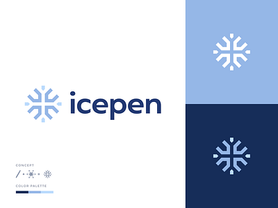 IcePen Logo Concept branding design fiverr graphic design illustration logo minimal store ui vector