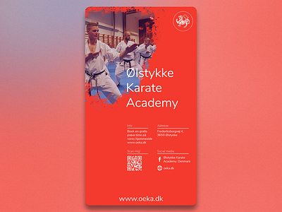 Poster for a karate club in Denmark