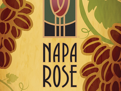 Napa Rose Coffee coffee disney illustration label packaging