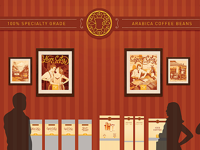 Coffee Point of Purchase Design art direction coffee design point of purchase