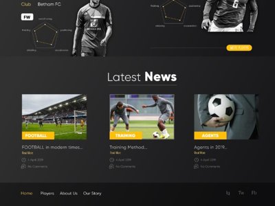 Soccer Agency UI