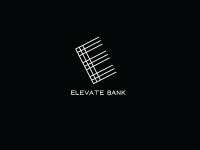 Elevate Bank Logo app branding design illustration logo minimal typography ui ux vector