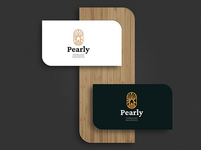 Pearly Real Estate branding design illustration logo typography