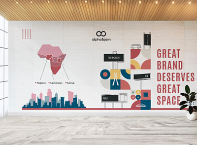 Mural Design branding design illustration typography