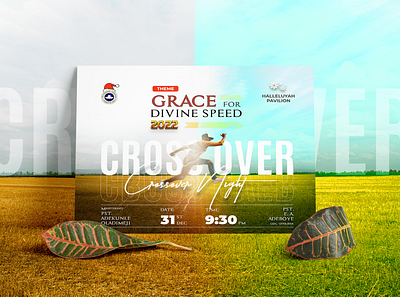 RCCG CrossOver Night Banner app branding design illustration logo minimal typography ui ux vector