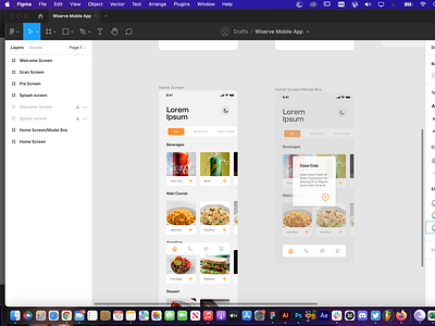 Food App Design Process