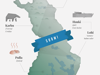 Suomi debut design finland illustration maps