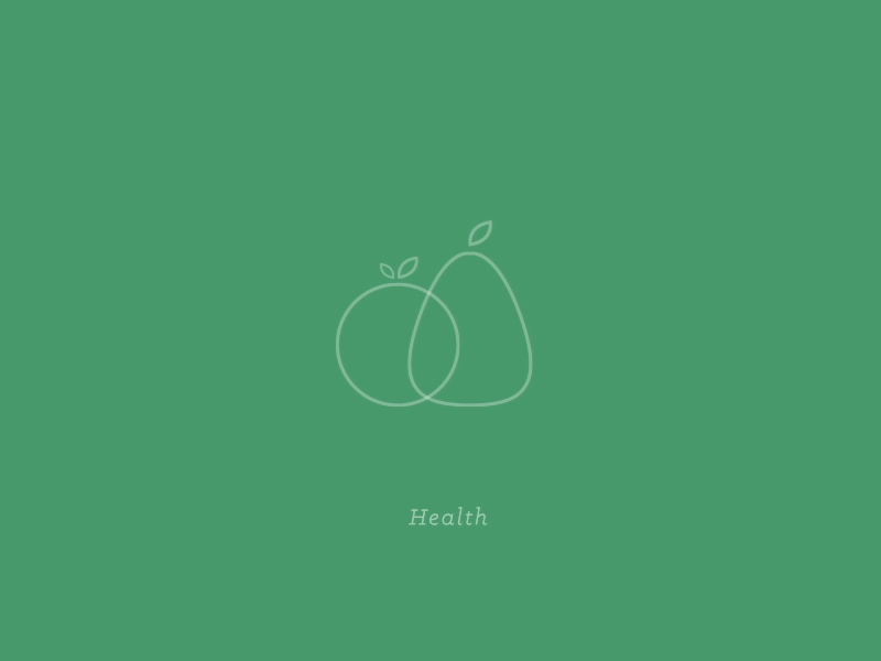 For your health GIF animation fruit gif health illustration lines motion simple spirits visual design
