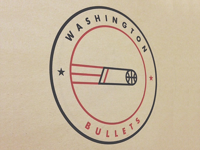 Bullets branding iconography identity illustration logo simple stamp typography washington bullets