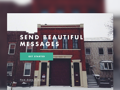 Message Creator dashboard flat layout photography simple typography ui web design