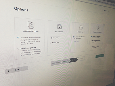 Options Options flow iconography illustration layout options product design tool ui web design