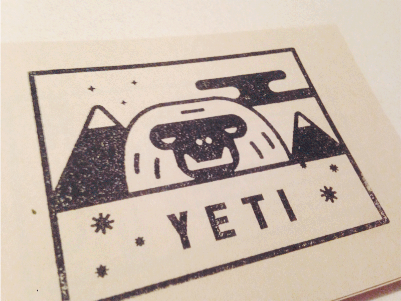 Stamp overload cars design handmade illustration ink nyc print simple stamps tank typography yeti