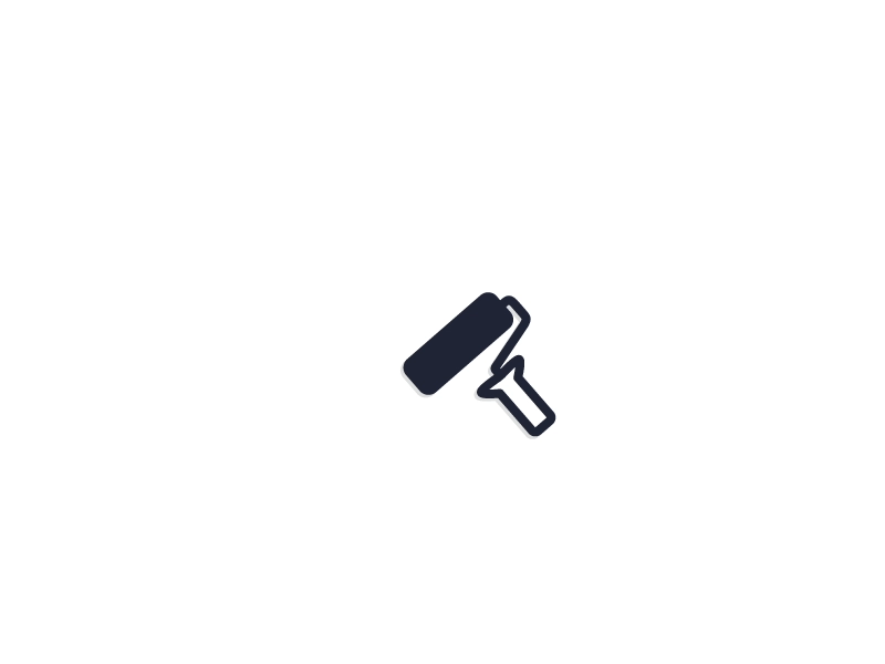 Paint roller (loader) motion animation gif loader icon illustration magic paint brush loop design ui interaction