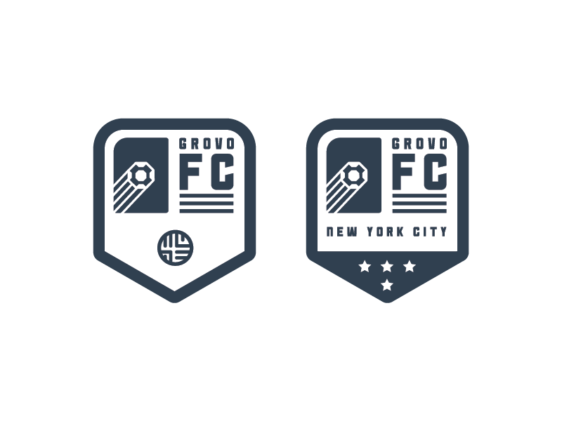 Grovo FC badge design emblem football illustration jerseys patch soccer uniforms