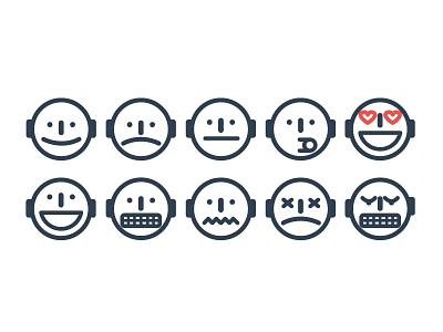 Slack emojis 2.0 design emoji emoticon emotions faces icon illustration line simple web