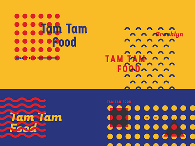 Tam Tam Patterns abstract branding design food identity logo noodles patterns print typography vibrant