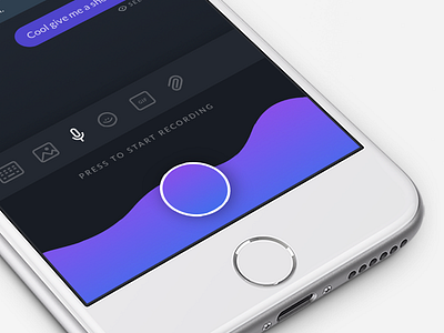 Mobile sound wave UI app icons mobile design product design record audio simple sound waves ui