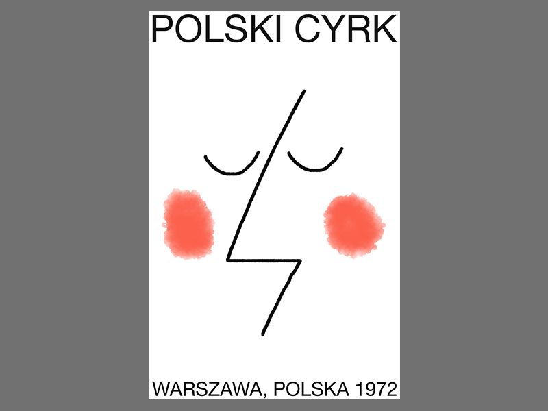 Polish Circus Posters abstract circus european graphic design helvetica illustration minimal poster design