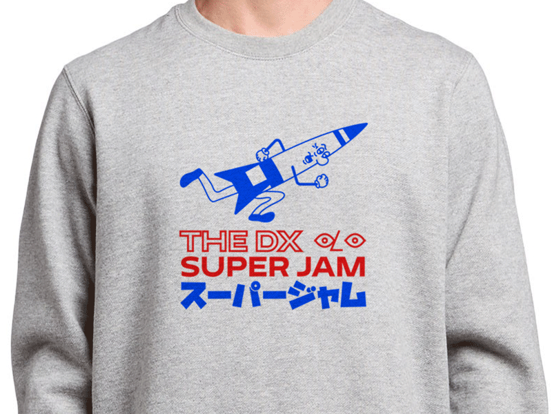 The Super Jam Deluxe design gif illustration swag tshirt design typography weird