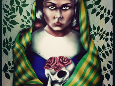 4 bones celebration character dark dead festival illustraion illustration mexican mexico mistery traditional woman