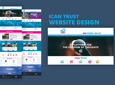 ICAN Trust Website Design charity website ngo website social website design social work website design ui ui ux uidesign web webdesign website website design