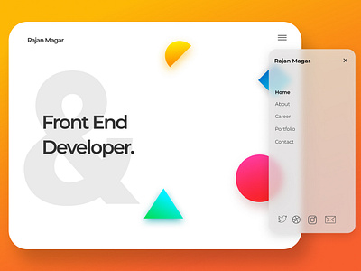 Portfolio demo figma front end dev graphic design icons illustrator material icons nepal ui ui web design uiux