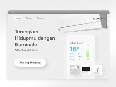 Illuminate - UI Landing Page ( Home Application)