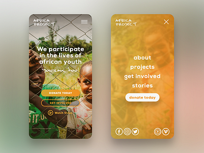 Non-profit UX & Mobile Website Design africa branding children copywriting interface mobile design mobile web design ngo non profit south africa ui user experience ux web design website design