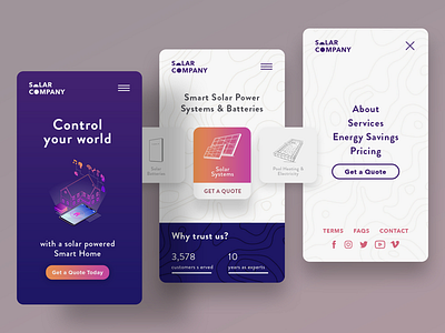 Mobile UX & Website Design for Solar Company